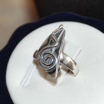 СРЕБЪРЕН ПРЪСТЕН, РЪЧНА ИЗРАБОТКА